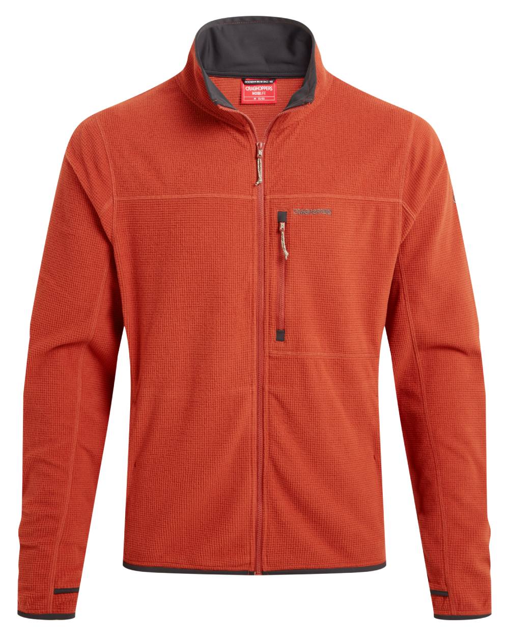 Red Beach coloured Craghoppers Mens NosiLife Spry Jacket on white background