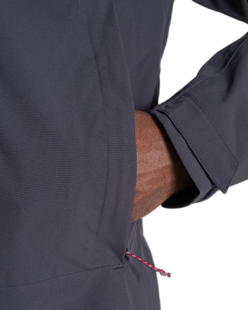 Dark Iron coloured Craghoppers Mens Ponsa Waterproof Jacket on white background