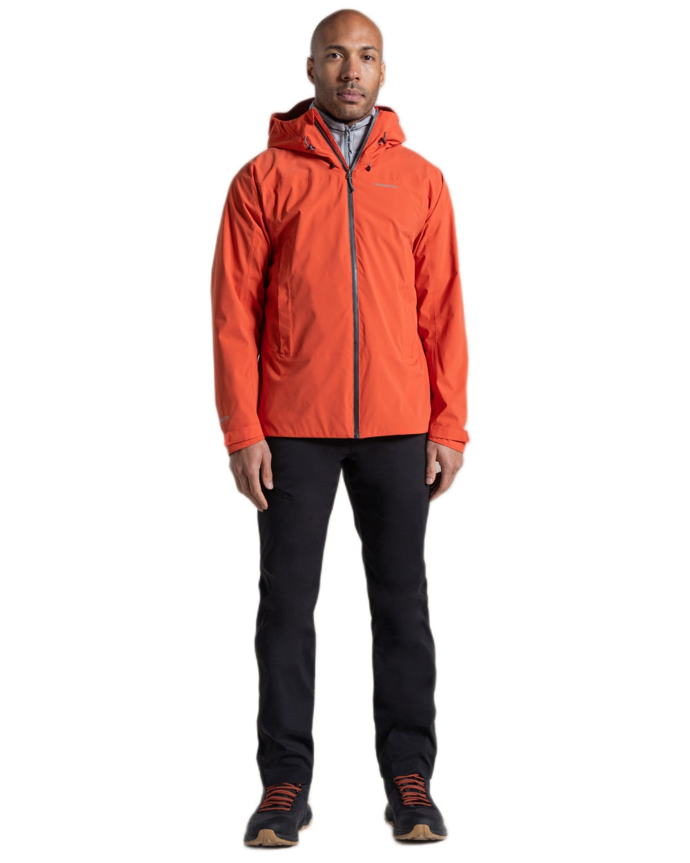 Feldspar coloured Craghoppers Mens Ponsa Waterproof Jacket on white background