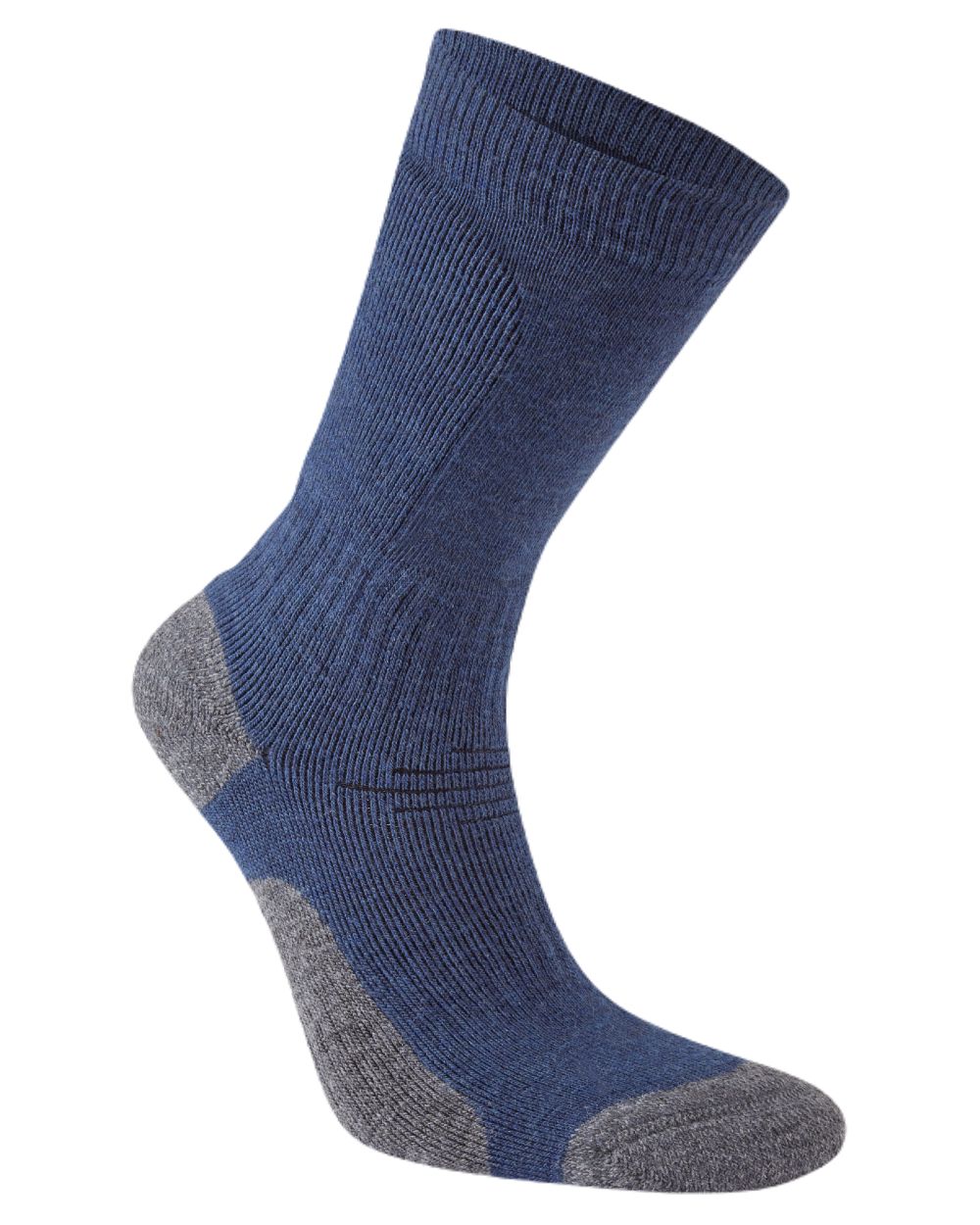 Blue Stone coloured Craghoppers National Trust Trek Socks on white background