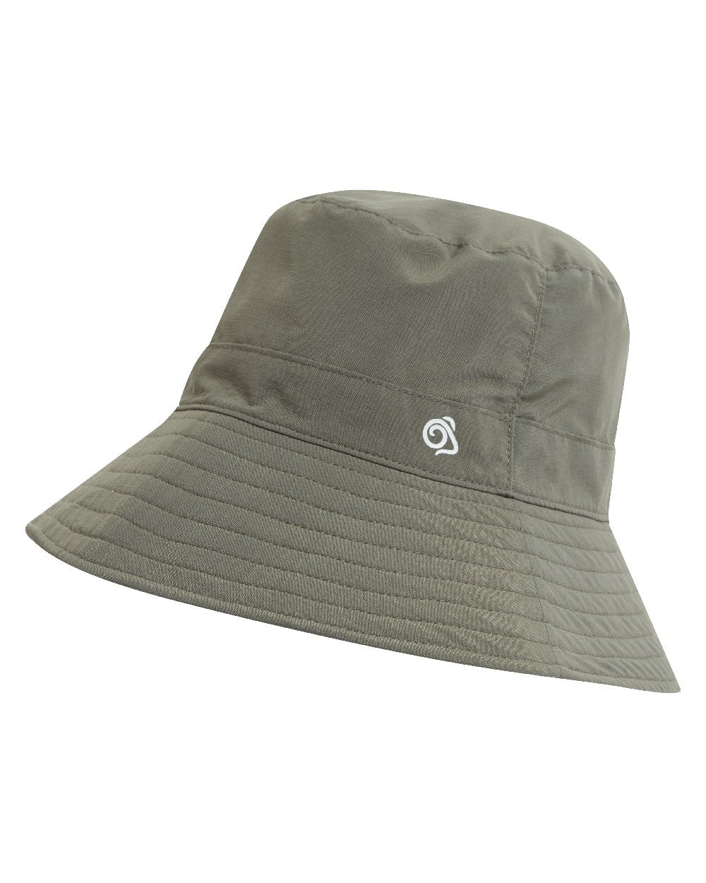 Woodland Green Parchment coloured Craghoppers NosiLife Sun Hat III on white background