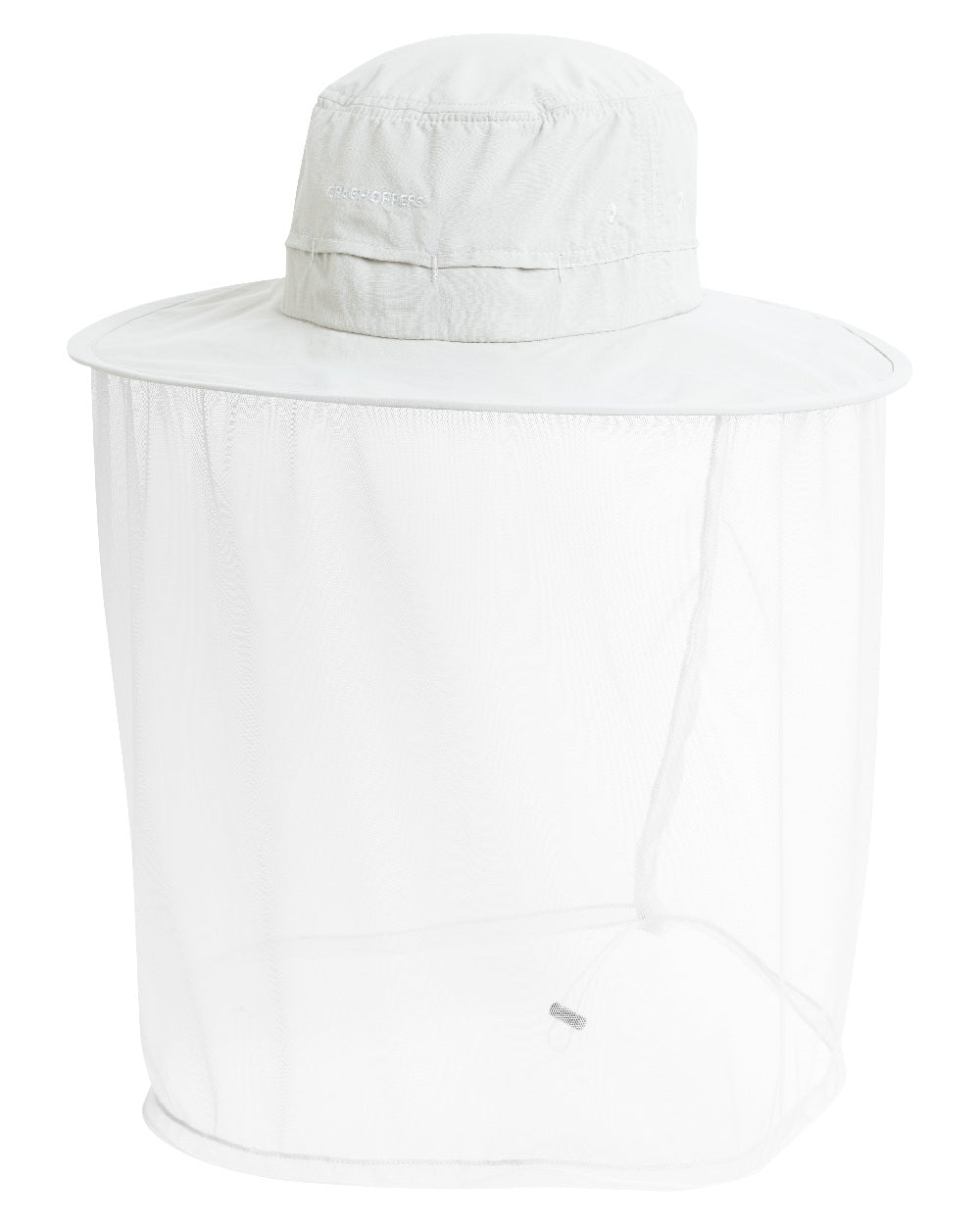 Parchment coloured Craghoppers NosiLife Ultimate Hat II on white background