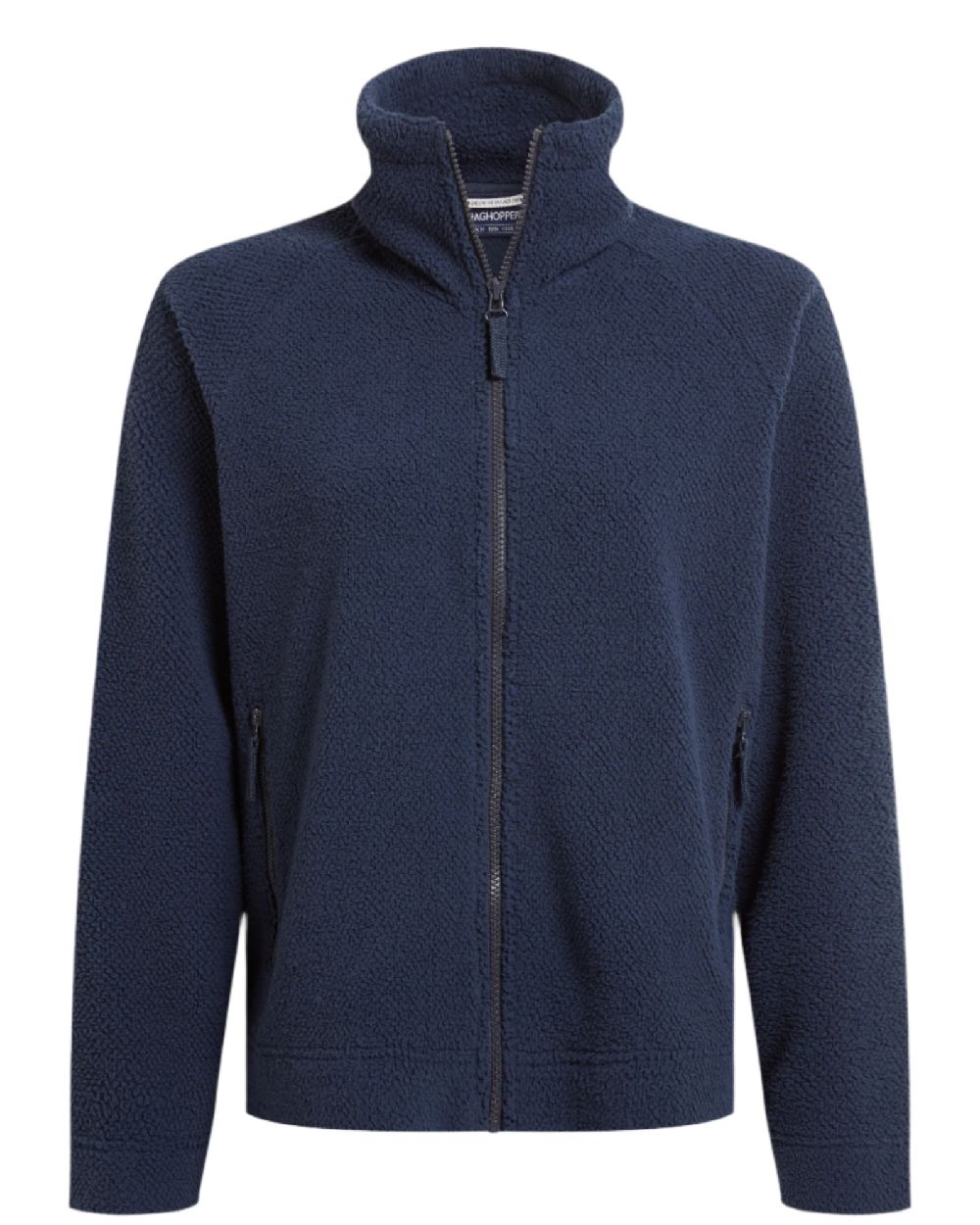 Blue Navy coloured Craghoppers Ryan Womens Raya Full Zip Fleece on white background