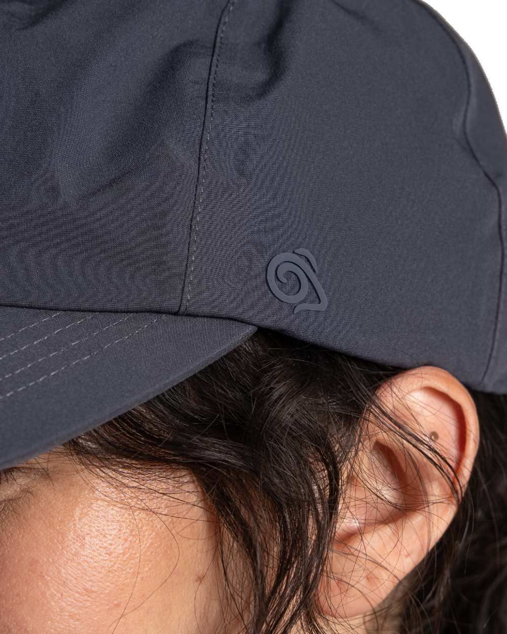 Anthracite coloured Craghoppers Waterproof Cap on white background