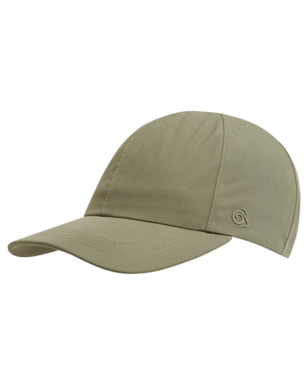 Dark Sage coloured Craghoppers Waterproof Cap on white background