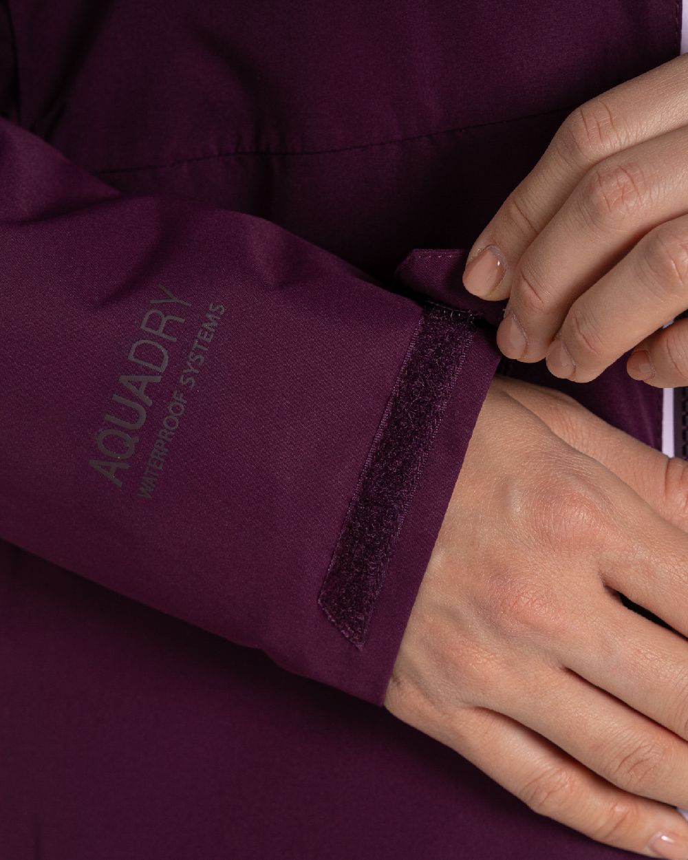 Beet Coloured Craghoppers Womens Brielle Waterproof Jacket on white background