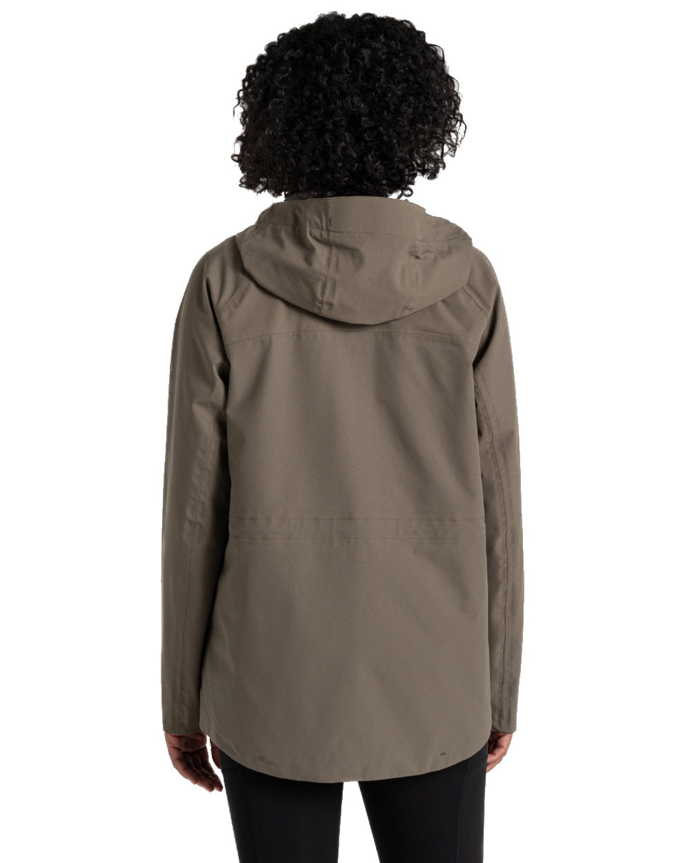 Wild Olive coloured Craghoppers Womens Caldbeck II Waterproof Jacket on white background