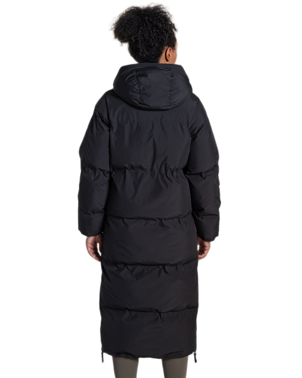 Black Coloured Craghoppers Womens Fellbarrow Hooded Jacket on white background