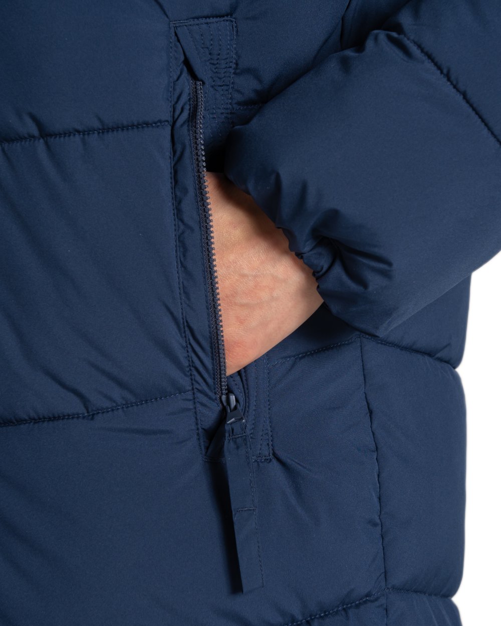 Blue Navy coloured Craghoppers Womens Kendal Jacket on white background