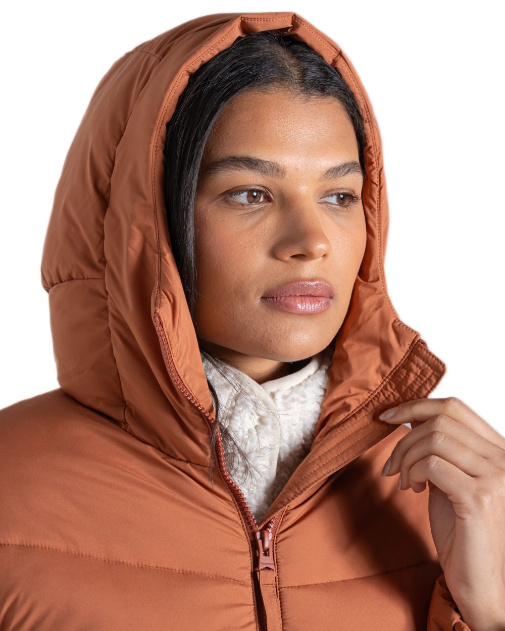 Tawny coloured Craghoppers Womens Kendal Jacket on white background