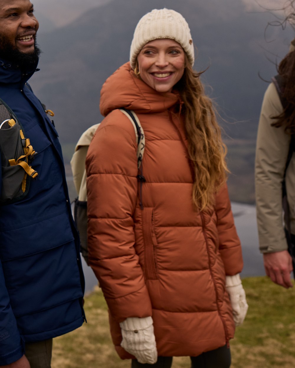 Tawny coloured Craghoppers Womens Kendal Jacket on mountain background