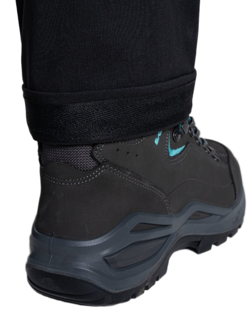 Black coloured Craghoppers Womens Kiwi Pro Cargo Trousers on white background