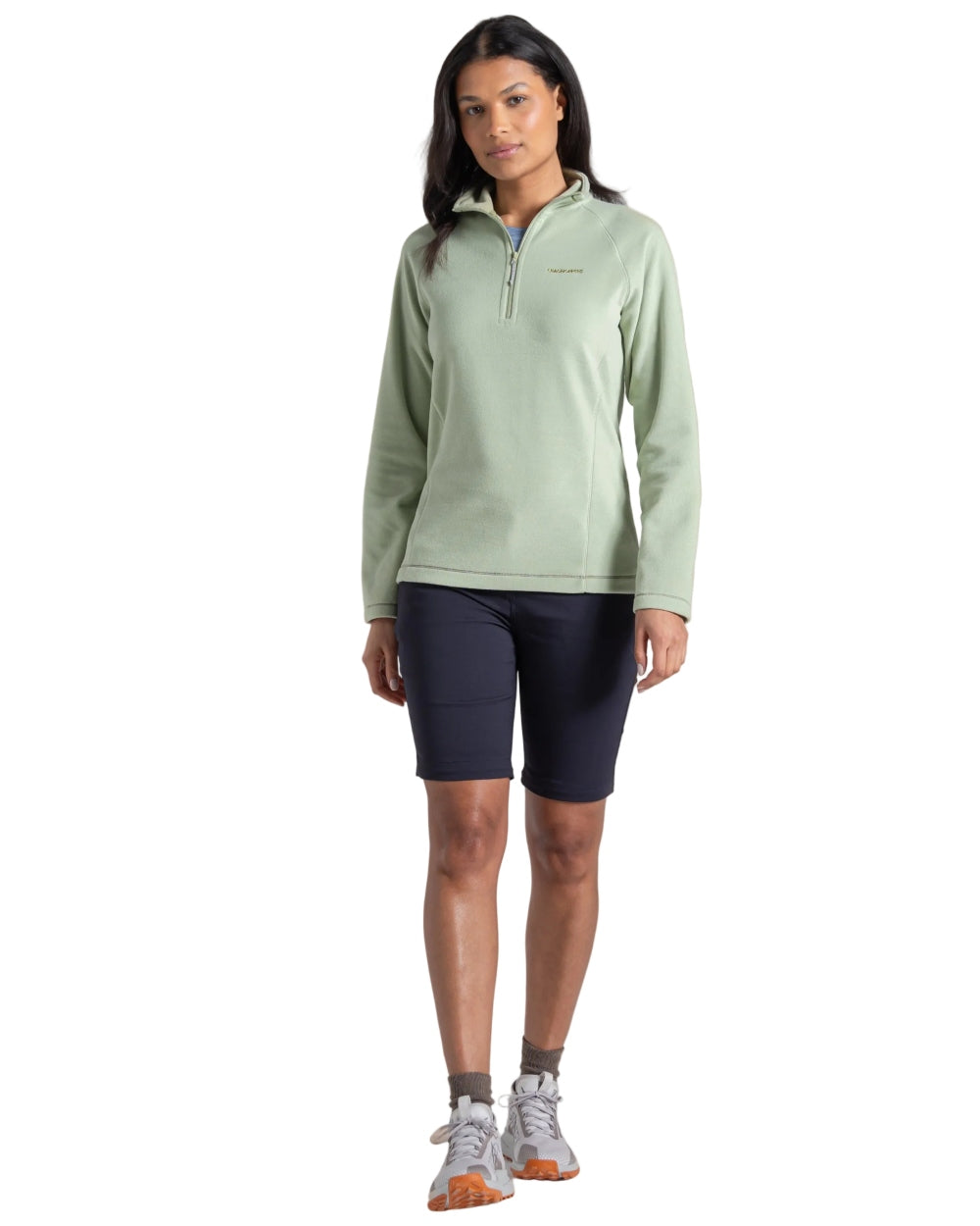 Dark Navy coloured Craghoppers Womens Kiwi Pro III Convertible Trousers on white background