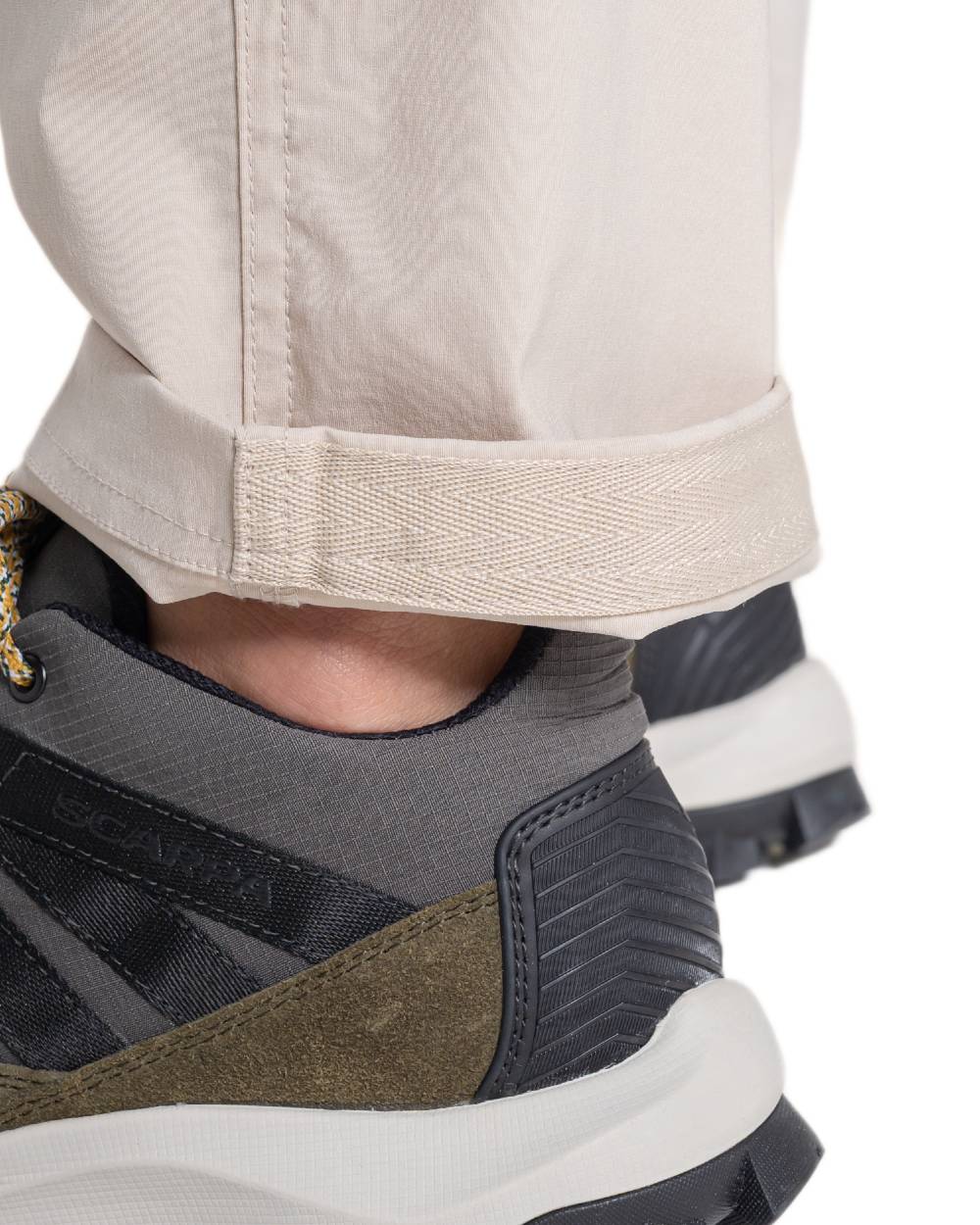 Oyster Coloured Craghoppers Womens Kiwi Pro III Trouser on white background