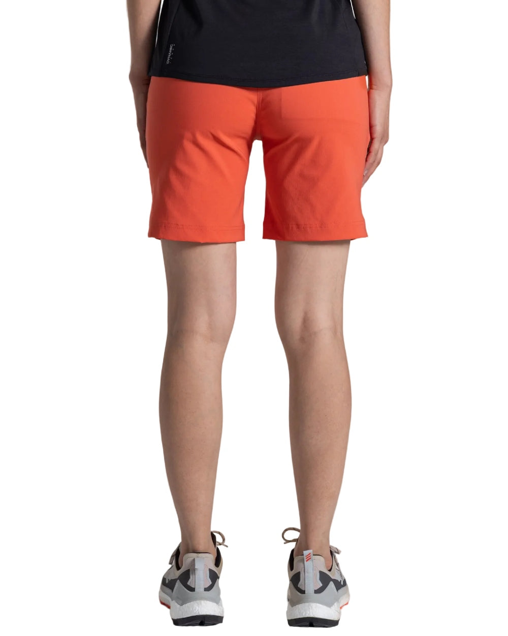 Grenadine coloured Craghoppers Womens Kiwi Pro III Shorts on white background