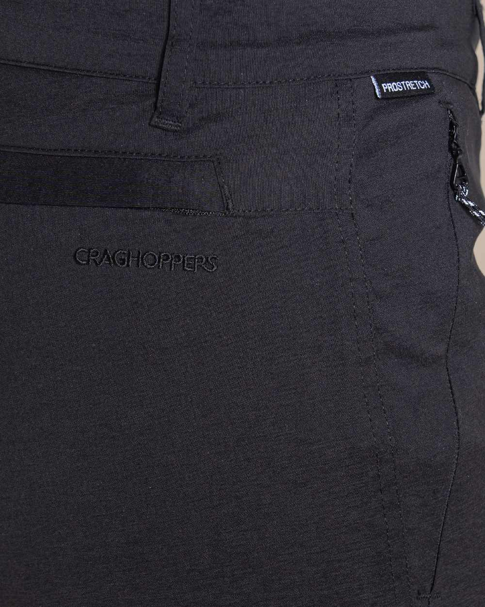 Black Coloured Craghoppers WomensKiwi Pro III Thermo Trouser on Beige Background
