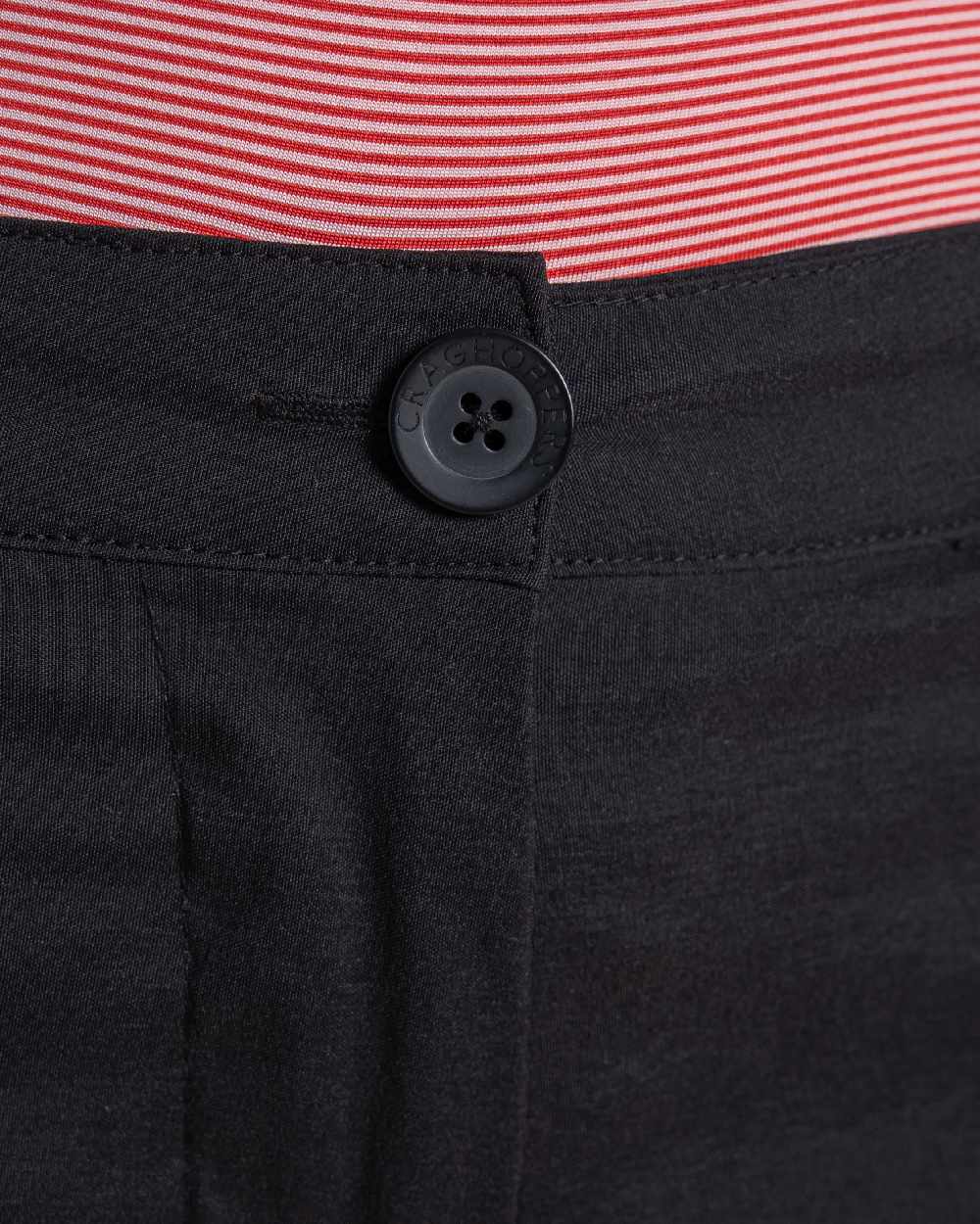 Black Coloured Craghoppers WomensKiwi Pro III Thermo Trouser on Beige Background