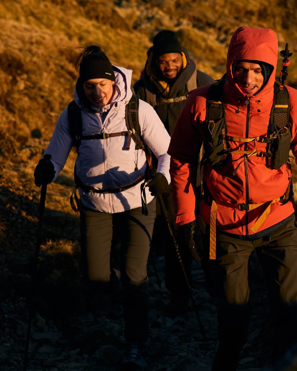 Black Coloured Craghoppers Womens Kiwi Pro III Trouser on outdoor background