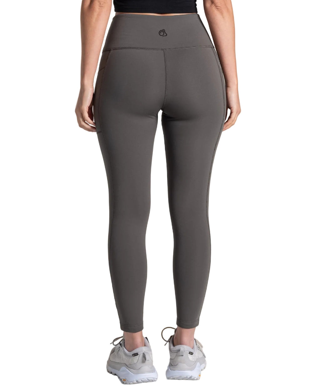 Nori Green Coloured Craghoppers Womens Kiwi Pro Leggings On A White Background