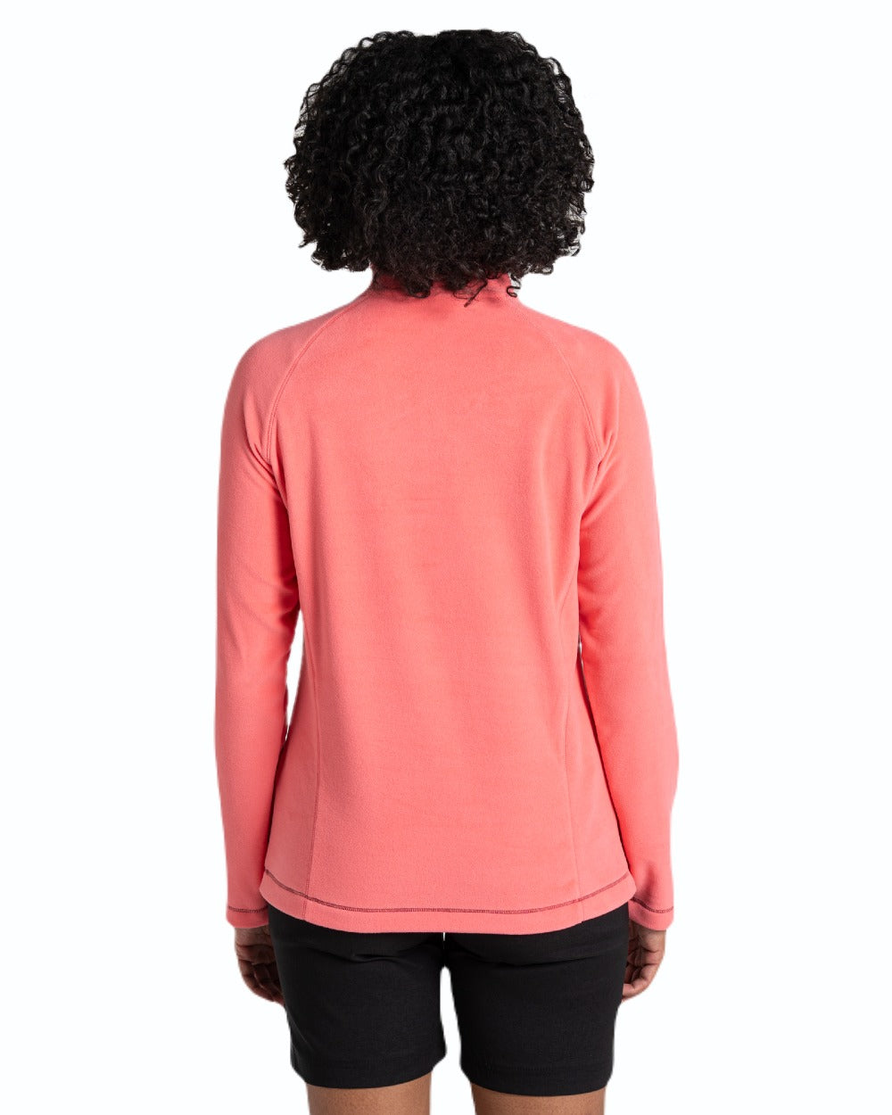 Coral Reef coloured Craghoppers Womens Miska Half-Zip Fleece on white background