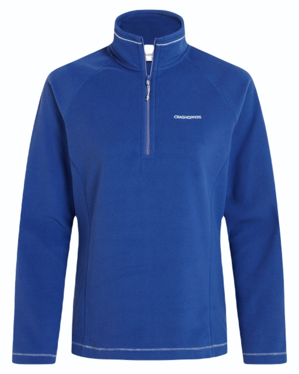 Marina Blue coloured Craghoppers Womens Miska Half-Zip Fleece on white background