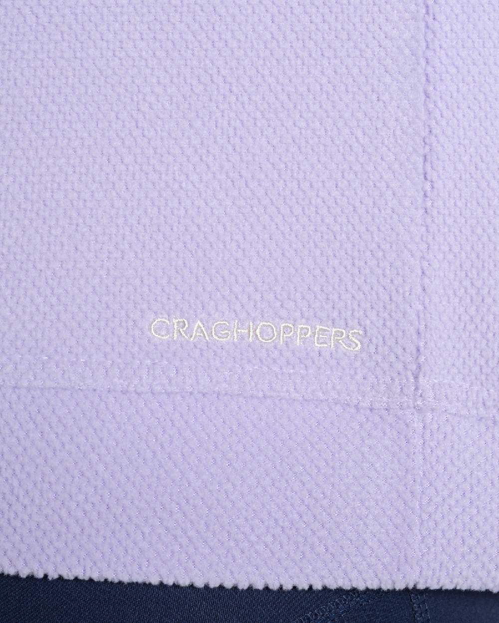 Parma Violet Coloured Craghoppers Womens Miska Half-Zip Fleece on white background