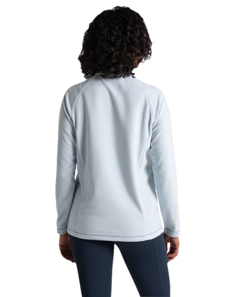 Sky Coloured Craghoppers Womens Miska Half-Zip Fleece on white background