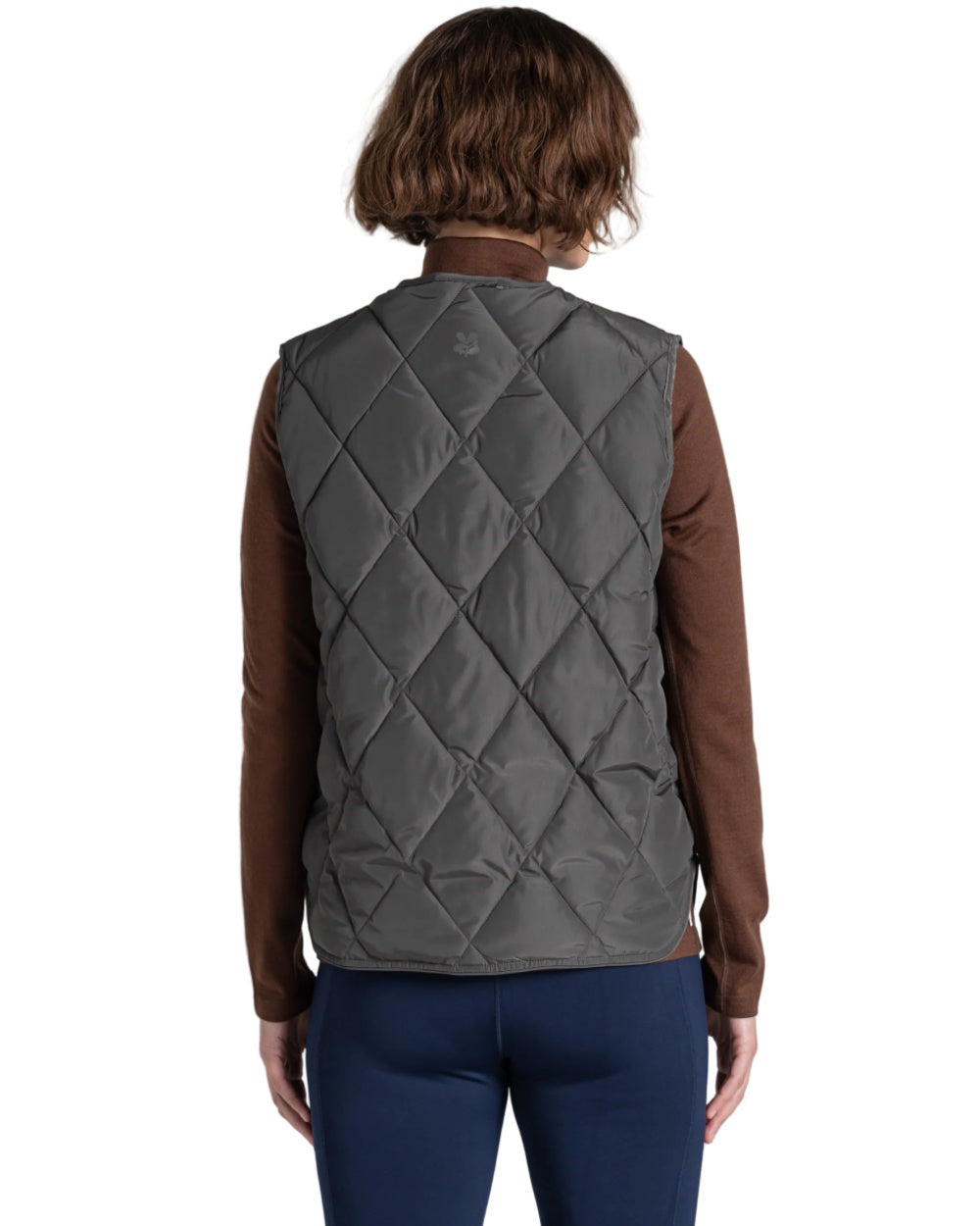 Nori Green coloured Craghoppers Womens National Trust Borage Vest on white background