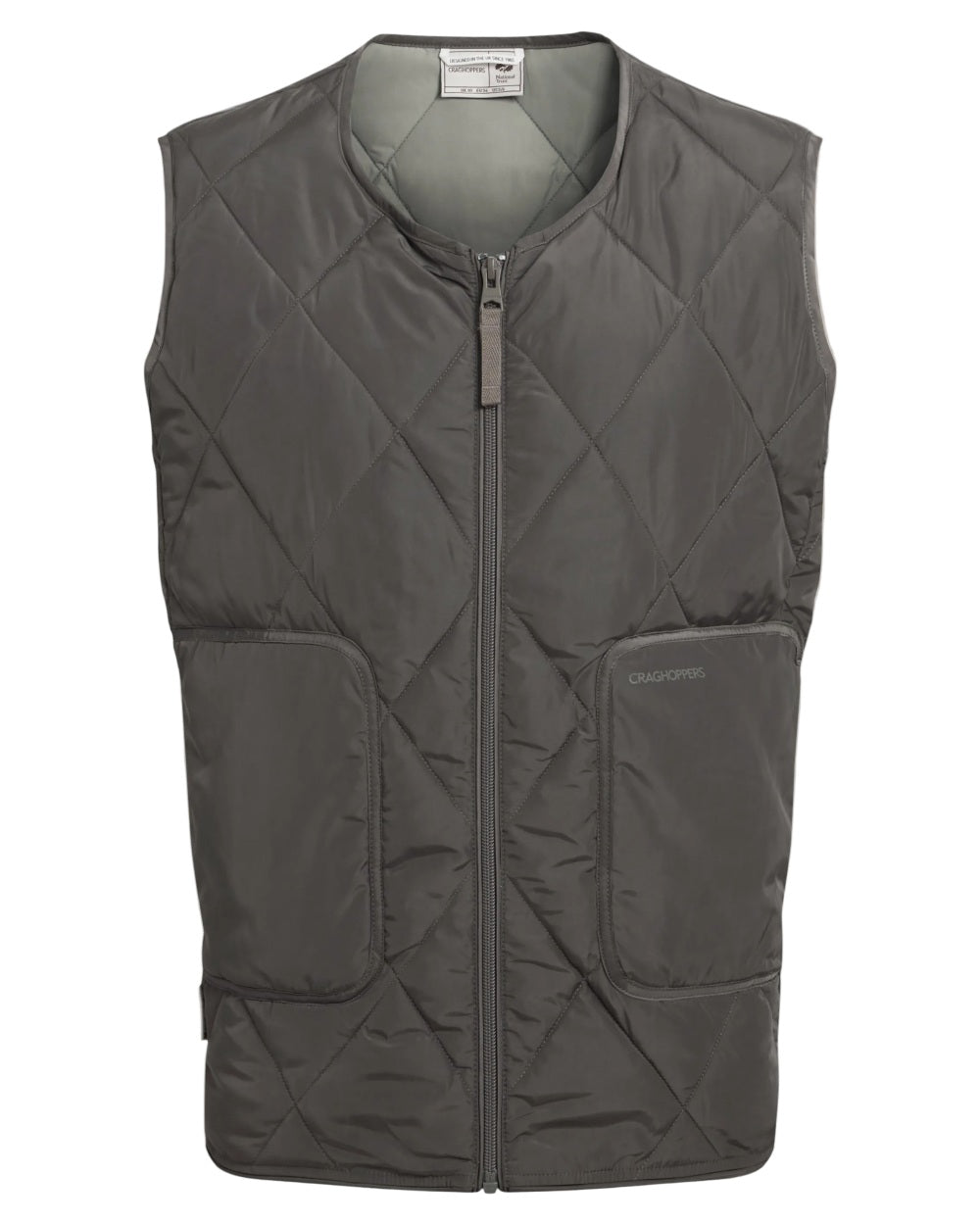 Nori Green coloured Craghoppers Womens National Trust Borage Vest on white background