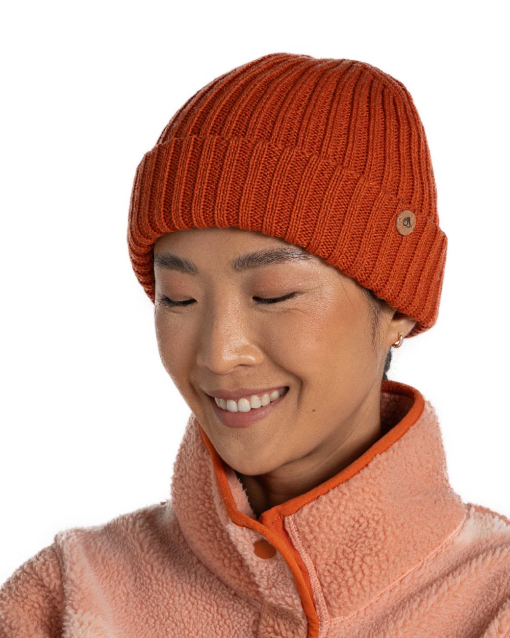 Spice Coloured Craghoppers Womens National Trust Guelder Hat on white background