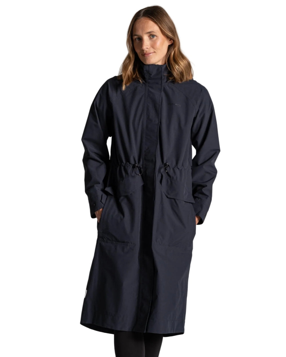 Dark Sapphire coloured Craghoppers Womens National Trust Saxifrage Jacket on white background