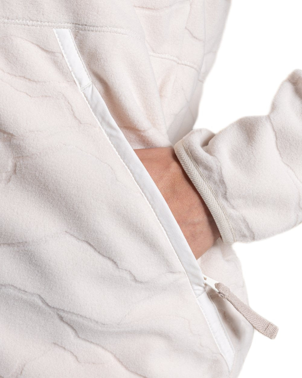 Ecru coloured Craghoppers Womens National Trust Wheatear Jacket on white background