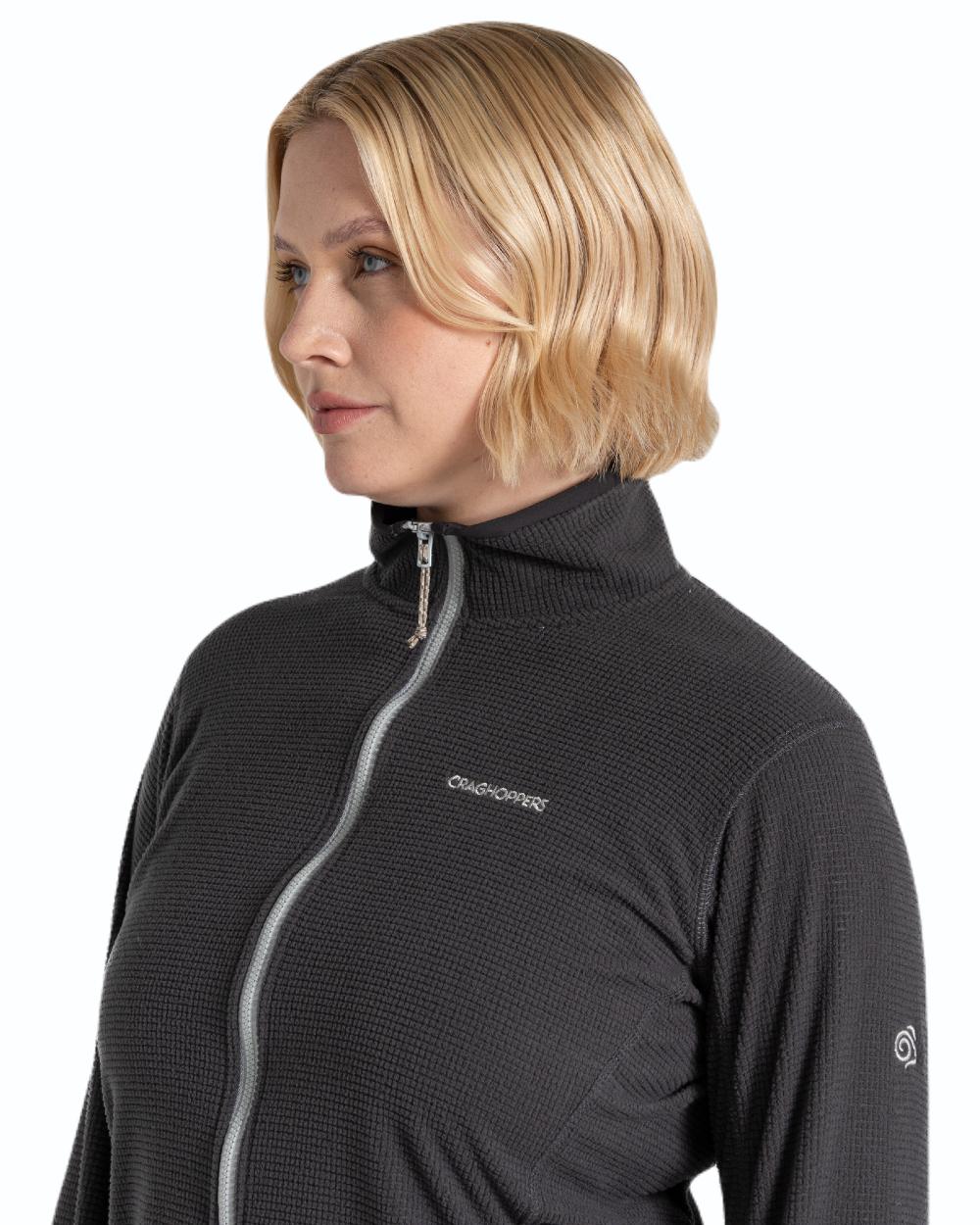 Charcoal coloured Craghoppers Womens NosiLife Anya Jacket on white background
