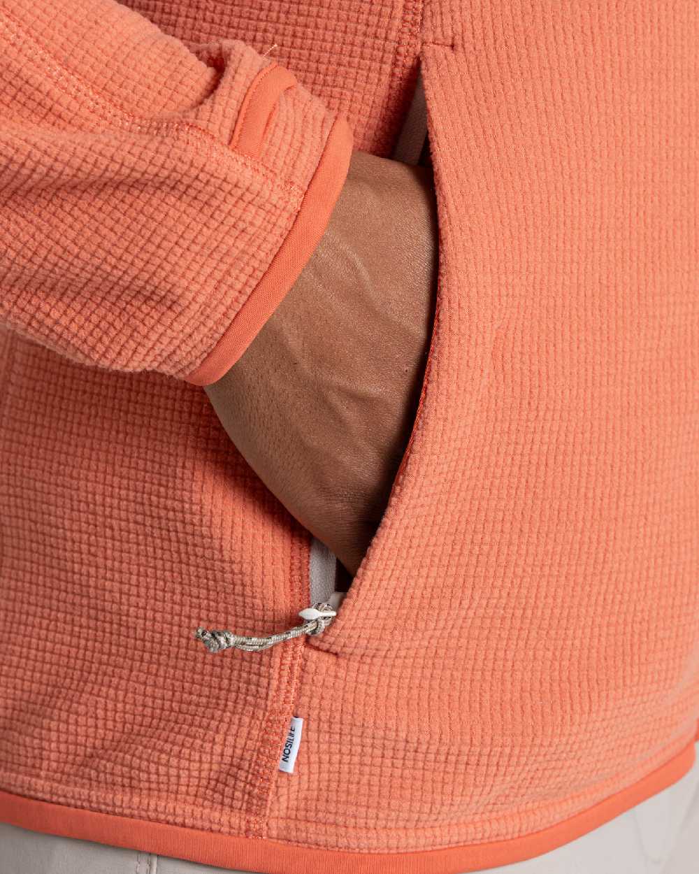 Red Sandstone coloured Craghoppers Womens NosiLife Anya Jacket on white background
