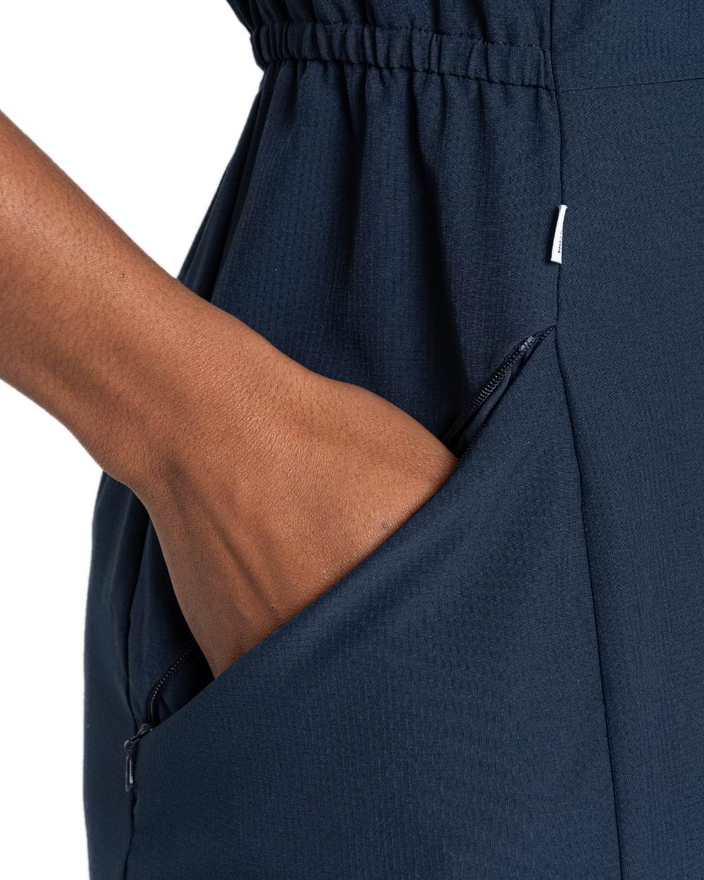Blue Navy coloured Craghoppers Womens NosiLife Pro Dress IV on white background