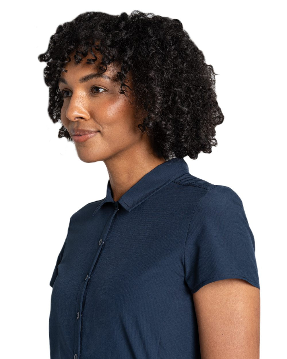 Blue Navy coloured Craghoppers Womens NosiLife Pro Dress IV on white background