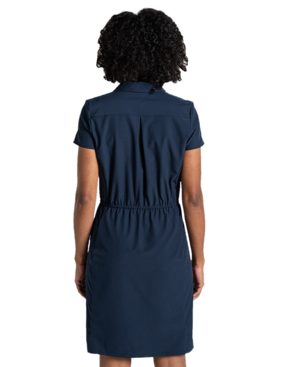 Blue Navy coloured Craghoppers Womens NosiLife Pro Dress IV on white background
