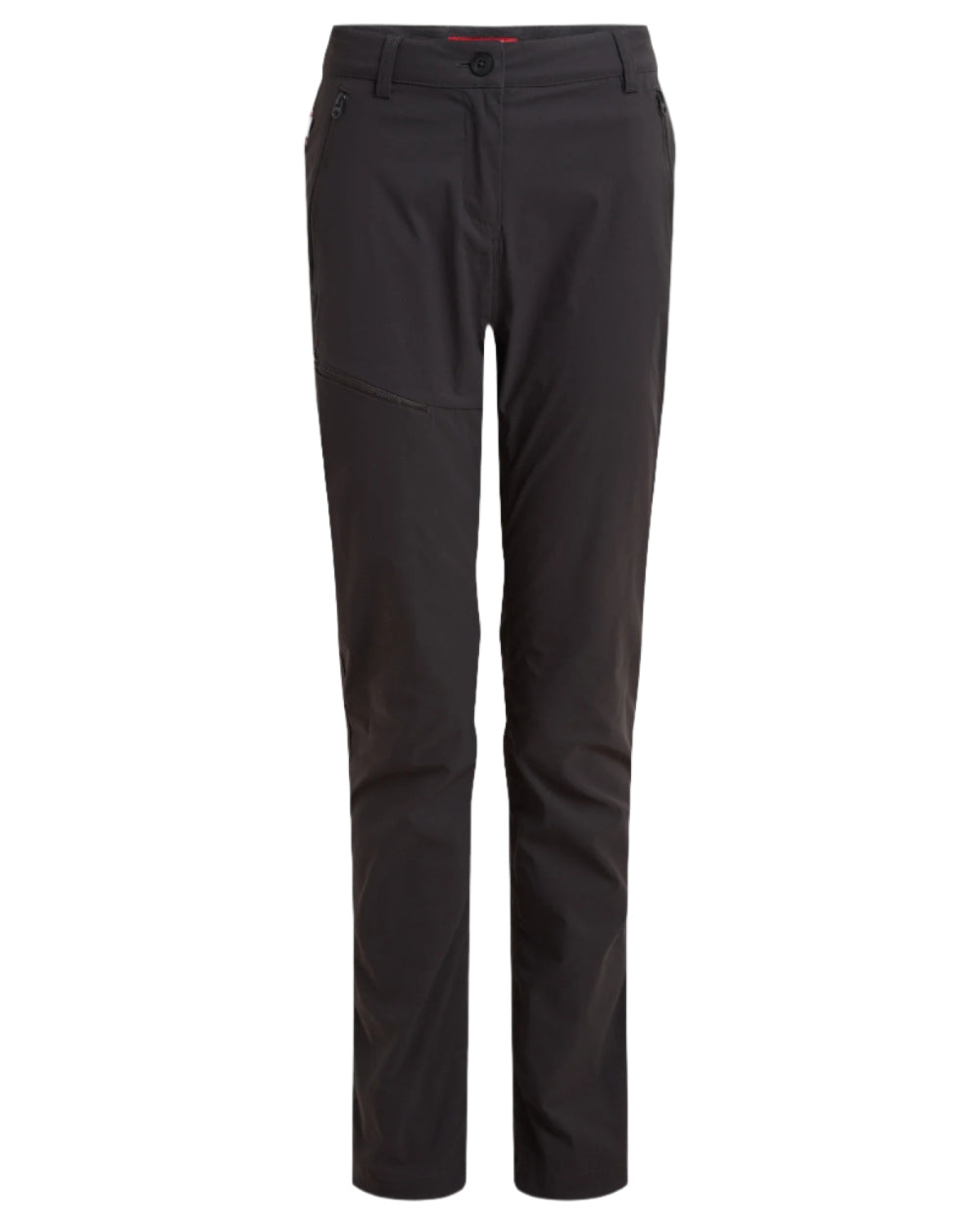 Charcoal coloured Craghoppers Womens NosiLife Pro Trousers III on white background