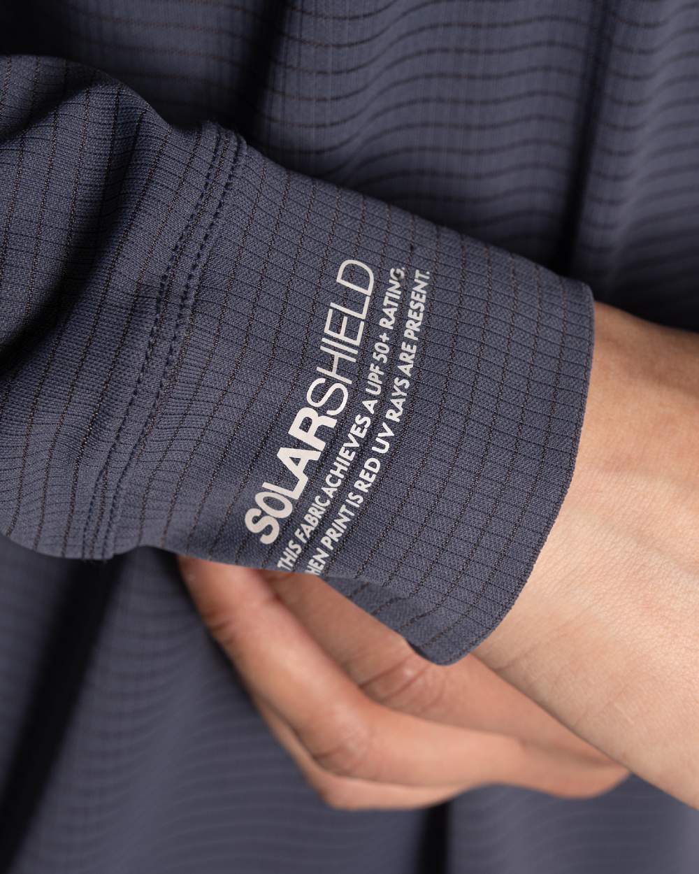 Anthracite coloured Craghoppers Womens NosiLife SolarShield+ Long Sleeved T-Shirt on white background