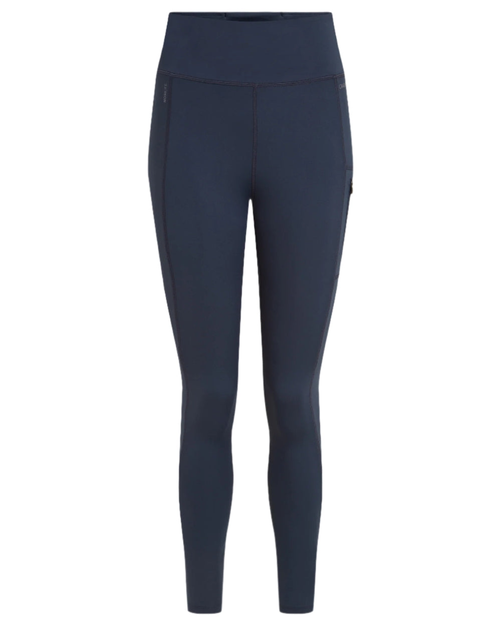 Blue Navy coloured Craghoppers Womens Nosilife Adeena Leggings on white background