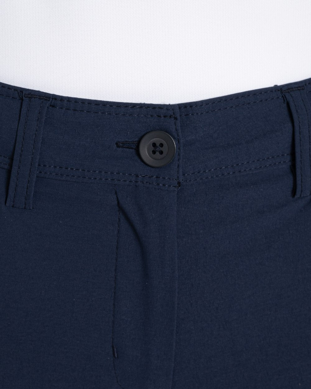 Blue Navy coloured Craghoppers Womens Nosilife Milla Golf Trousers on white background