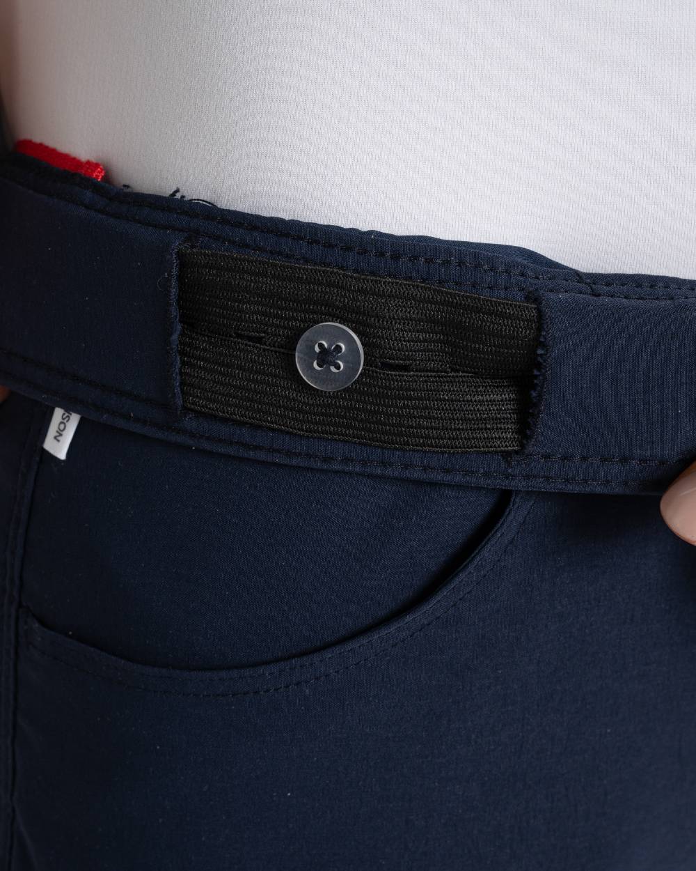 Blue Navy coloured Craghoppers Womens Nosilife Milla Golf Trousers on white background