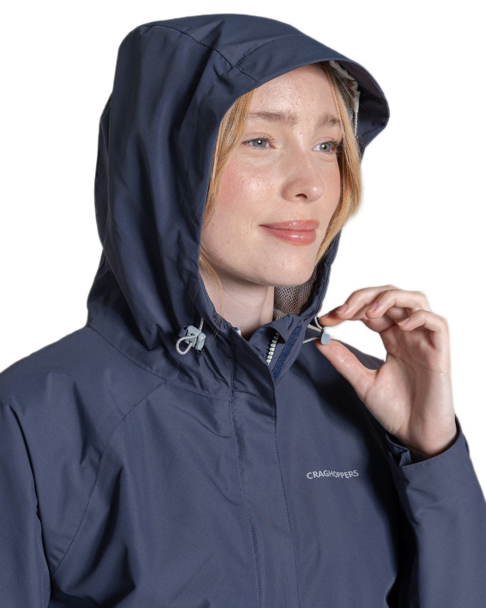 Anthracite coloured Craghoppers Womens Ossus Waterproof Jacket on white background