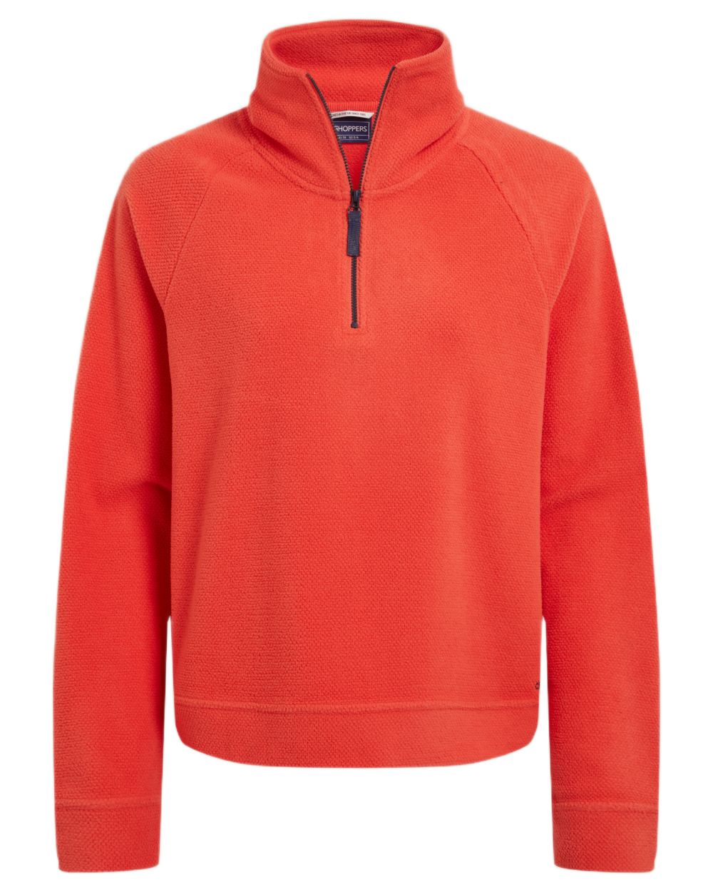 Grenadine coloured Craghoppers Womens Raja Half Zip Fleece on white background