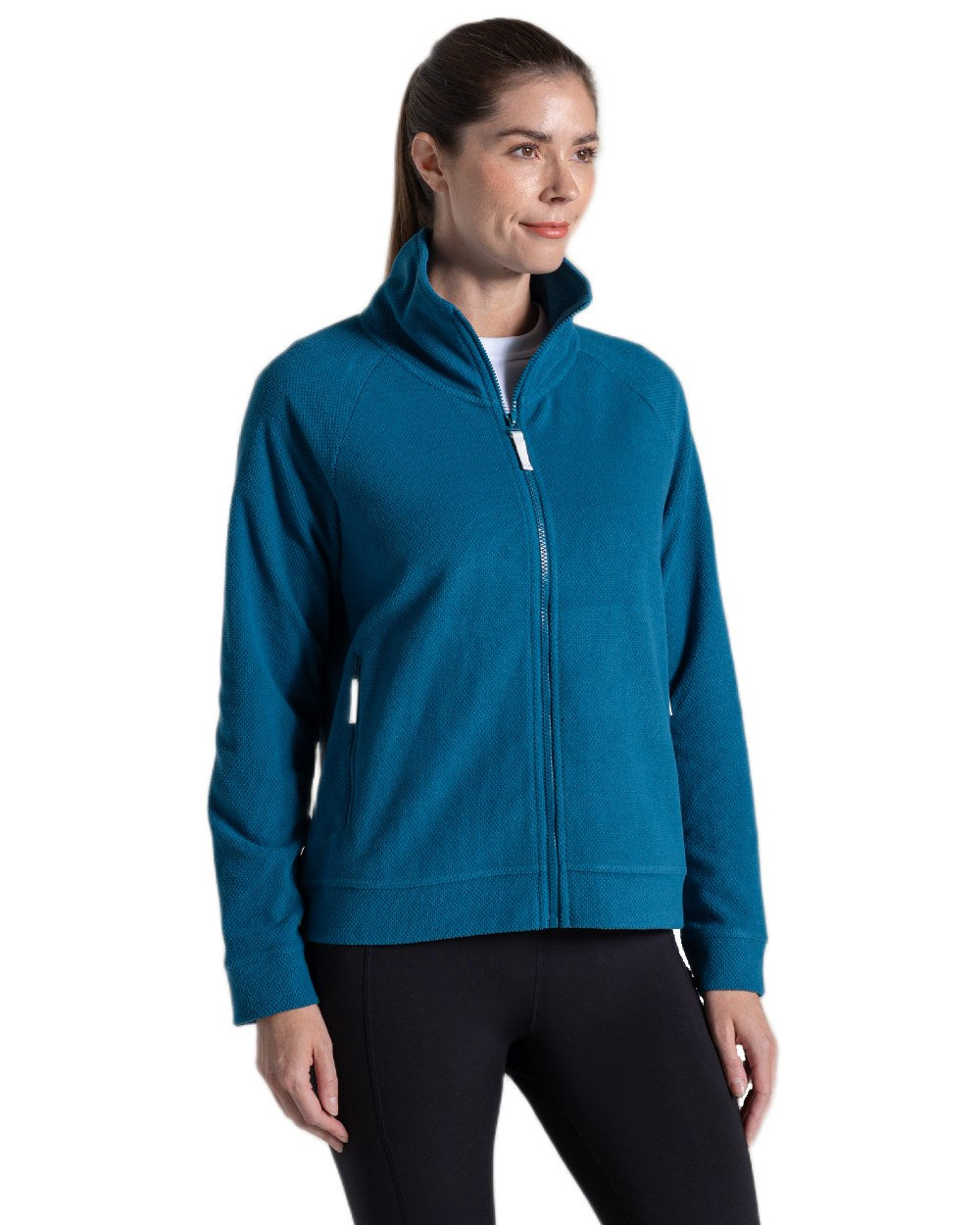 Porcelain Blue coloured Craghoppers Womens Raja Jacket on white background