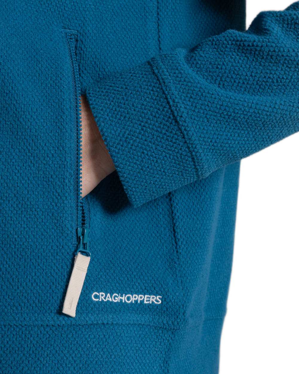 Porcelain Blue coloured Craghoppers Womens Raja Jacket on white background