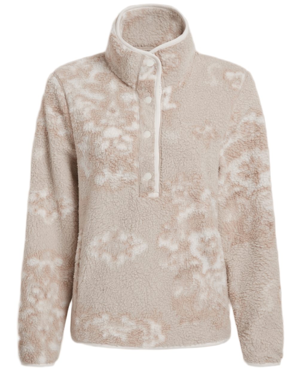 Ecru Print Coloured Craghoppers Womens Rosemary Overhead Top on white background