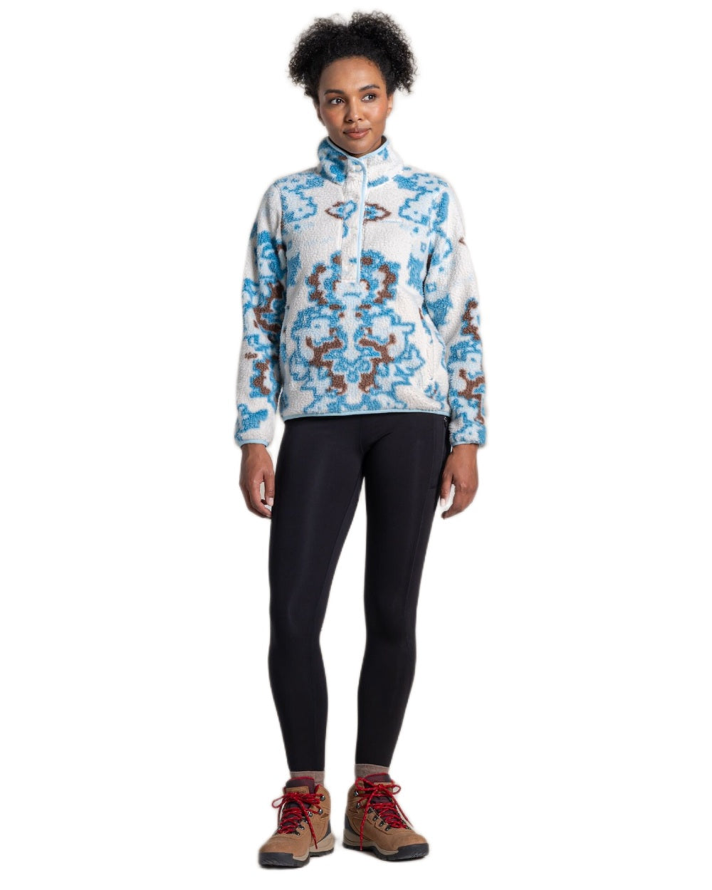 Horizon Print Coloured Craghoppers Womens Rosemary Overhead Top on white background