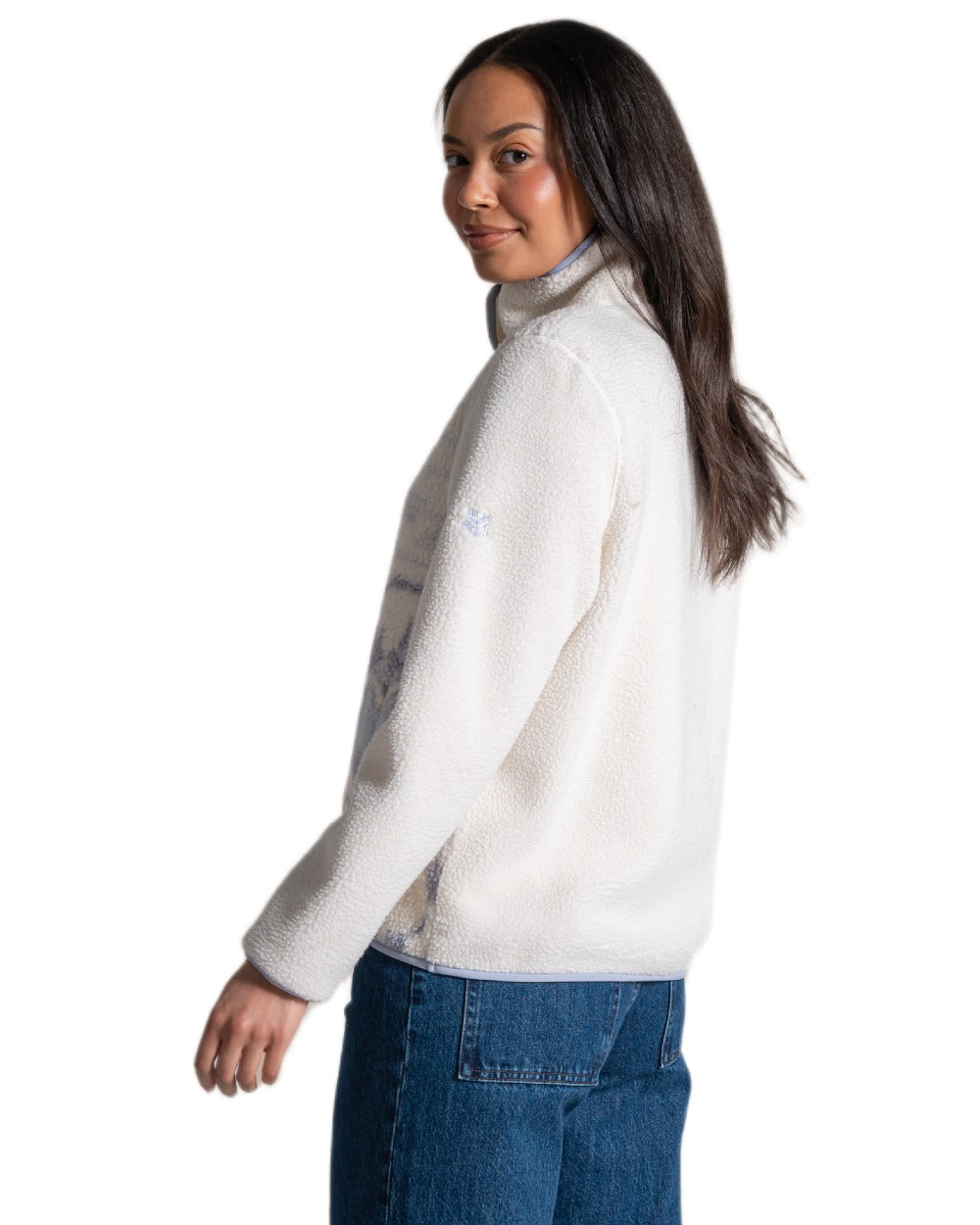 Mist Blue Coloured Craghoppers Womens Rosemary Overhead Top on white background