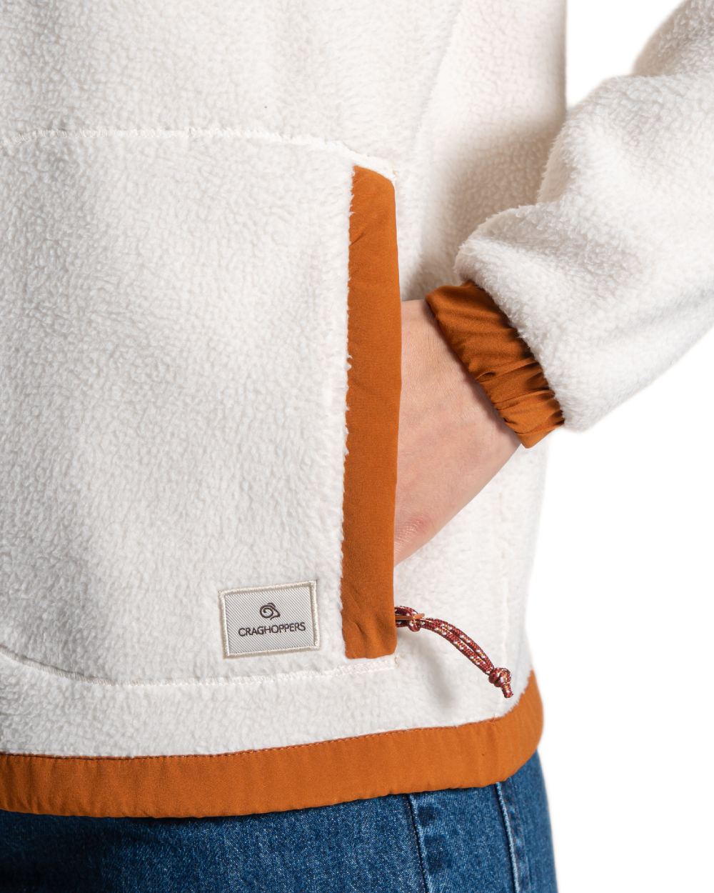 Ecru Hazel coloured Craghoppers Womens Sanaa Jacket on white background